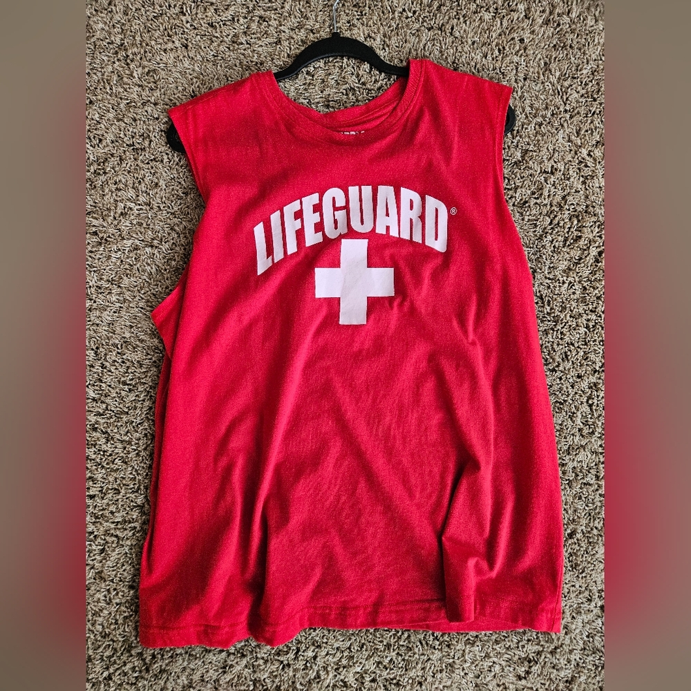Red Lifeguard Tank Top